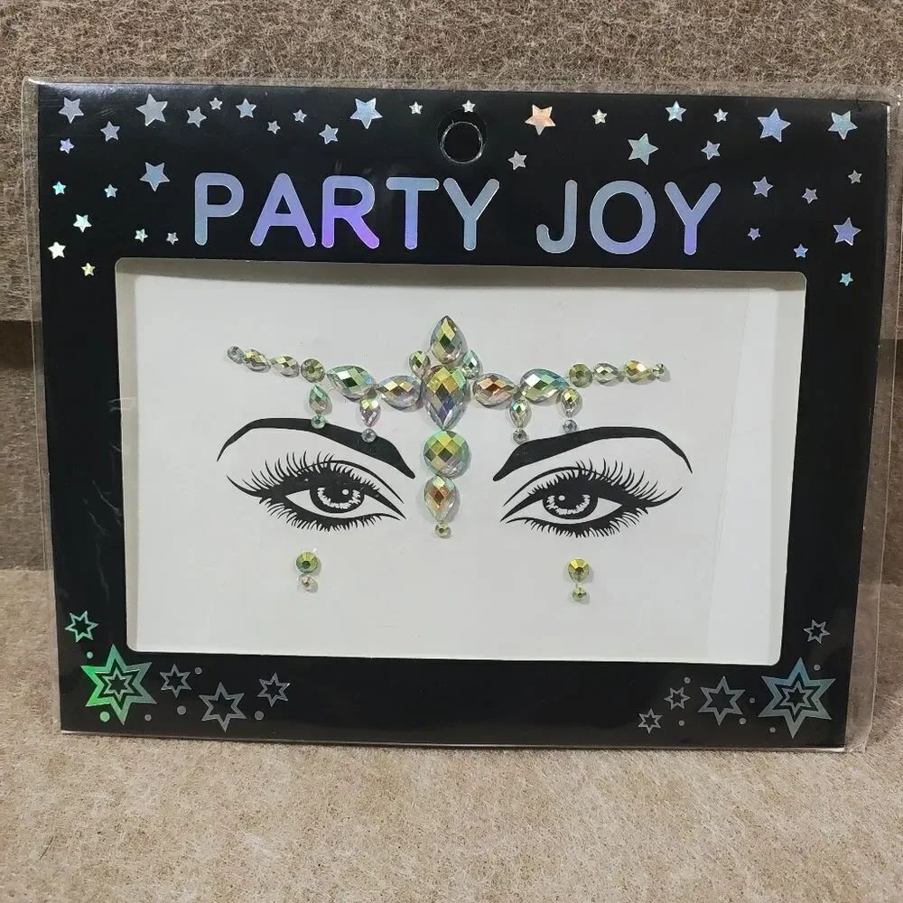 Party Joy Rhinestone Tattoo Face Jewelry